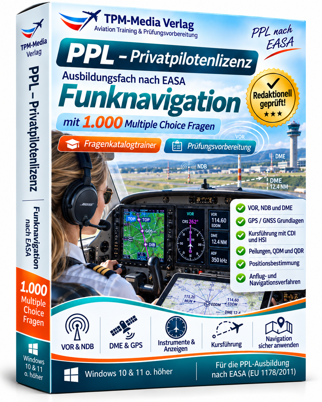PPL-Privatpilotenlizenz - Funknavigation - Fragenkatalogtrainer Download (WIN) – Produktbild 2