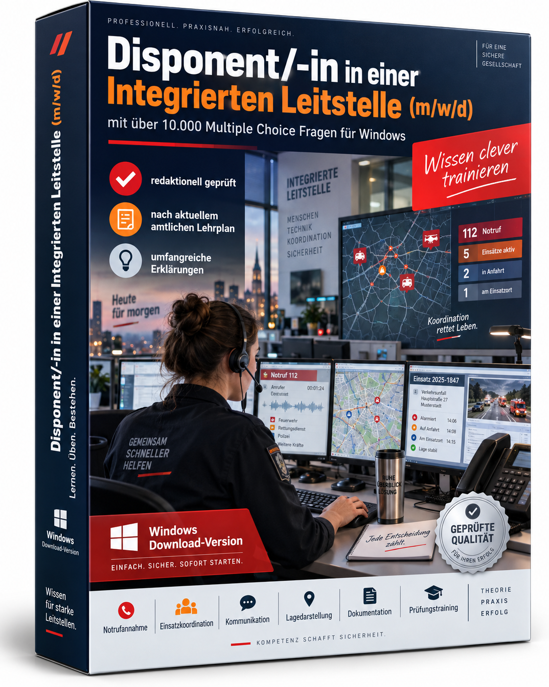 Disponent/-in in einer Integrierten Leitstelle - Fragenkatalogtrainer - Download – Produktbild 2