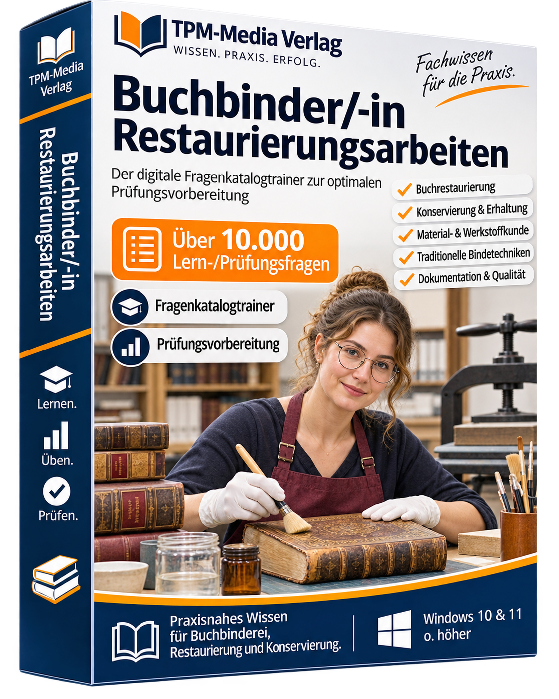 Buchbinder/ -in Restaurierungsarbeiten Fragenkatalogtrainer Download (WIN) – Produktbild 2