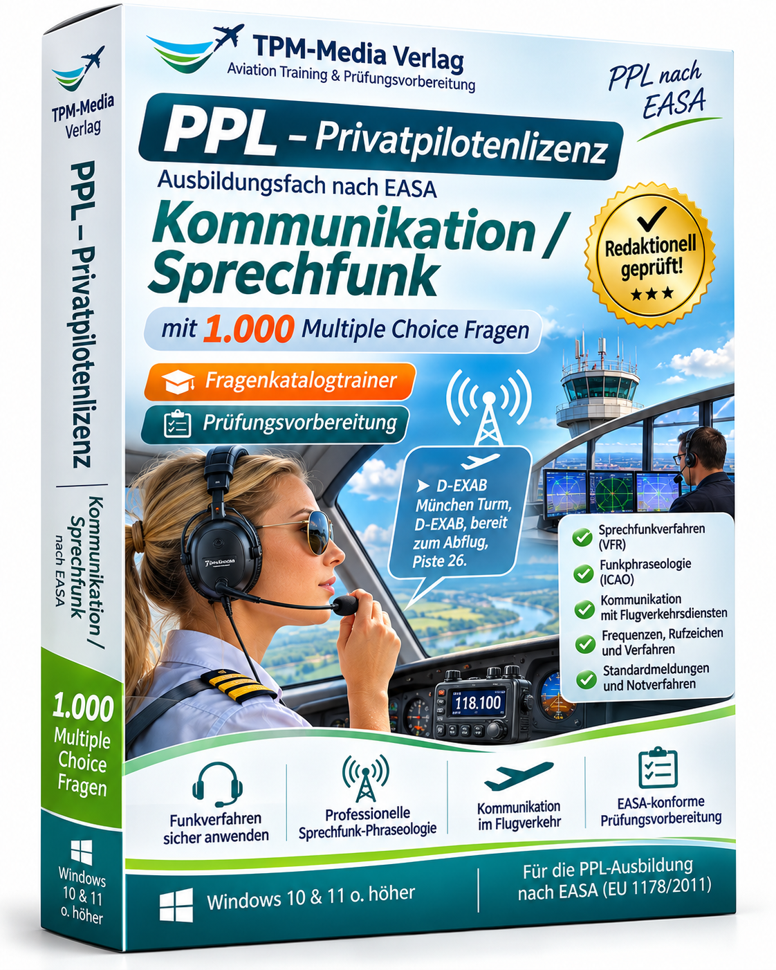 PPL-Privatpilotenlizenz -Kommunikation- Fragenkatalogtrainer Download (WIN) – Produktbild 2