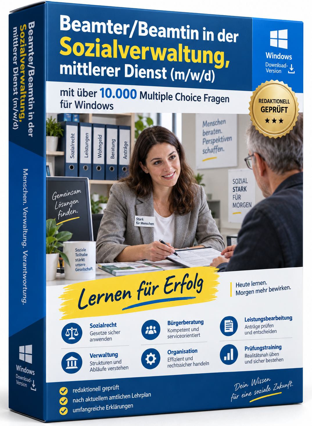 Beamter/Beamtin in der Sozialverwaltung, mittlerer Dienst Fragenkatalogtrainer – Produktbild 2