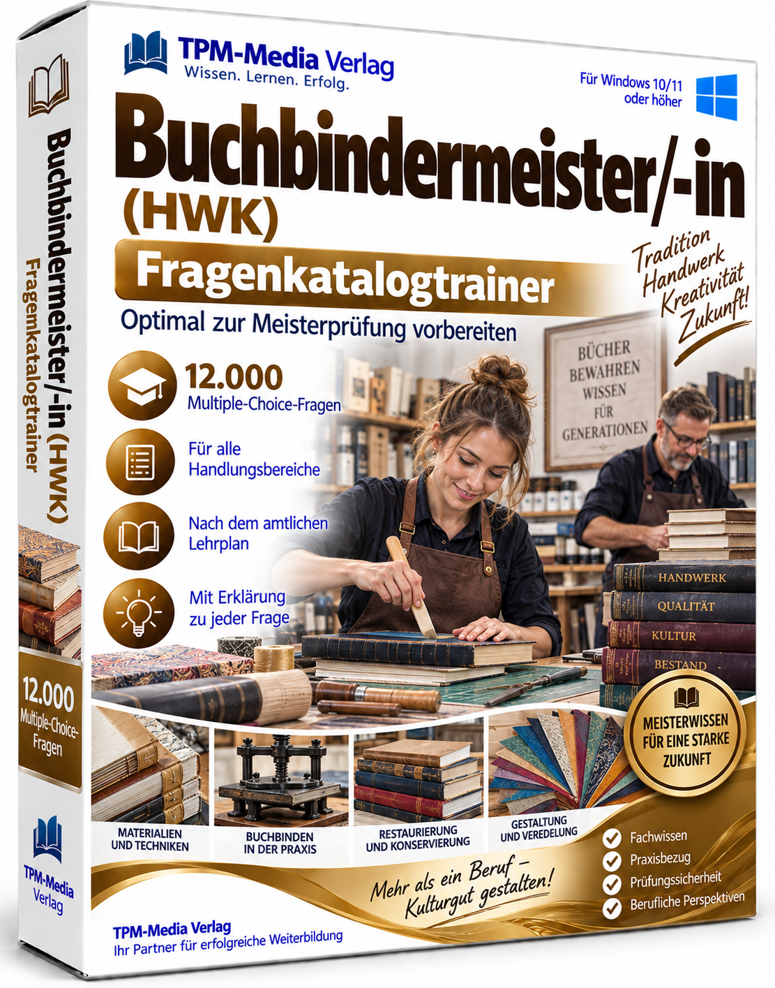 Buchbindermeister/-in HWK Fragenkatalogtrainer 12.000 Lernfragen Dowload (WIN) – Produktbild 2