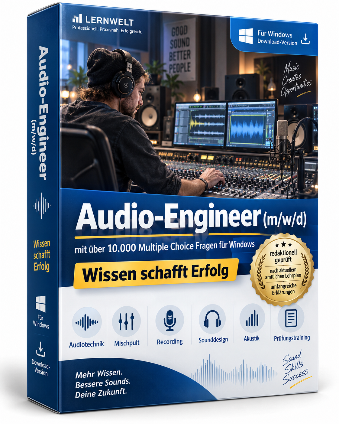 Audio-Engineer (m/w/d) - Fragenkatalogtrainer Download (WIN) – Produktbild 2