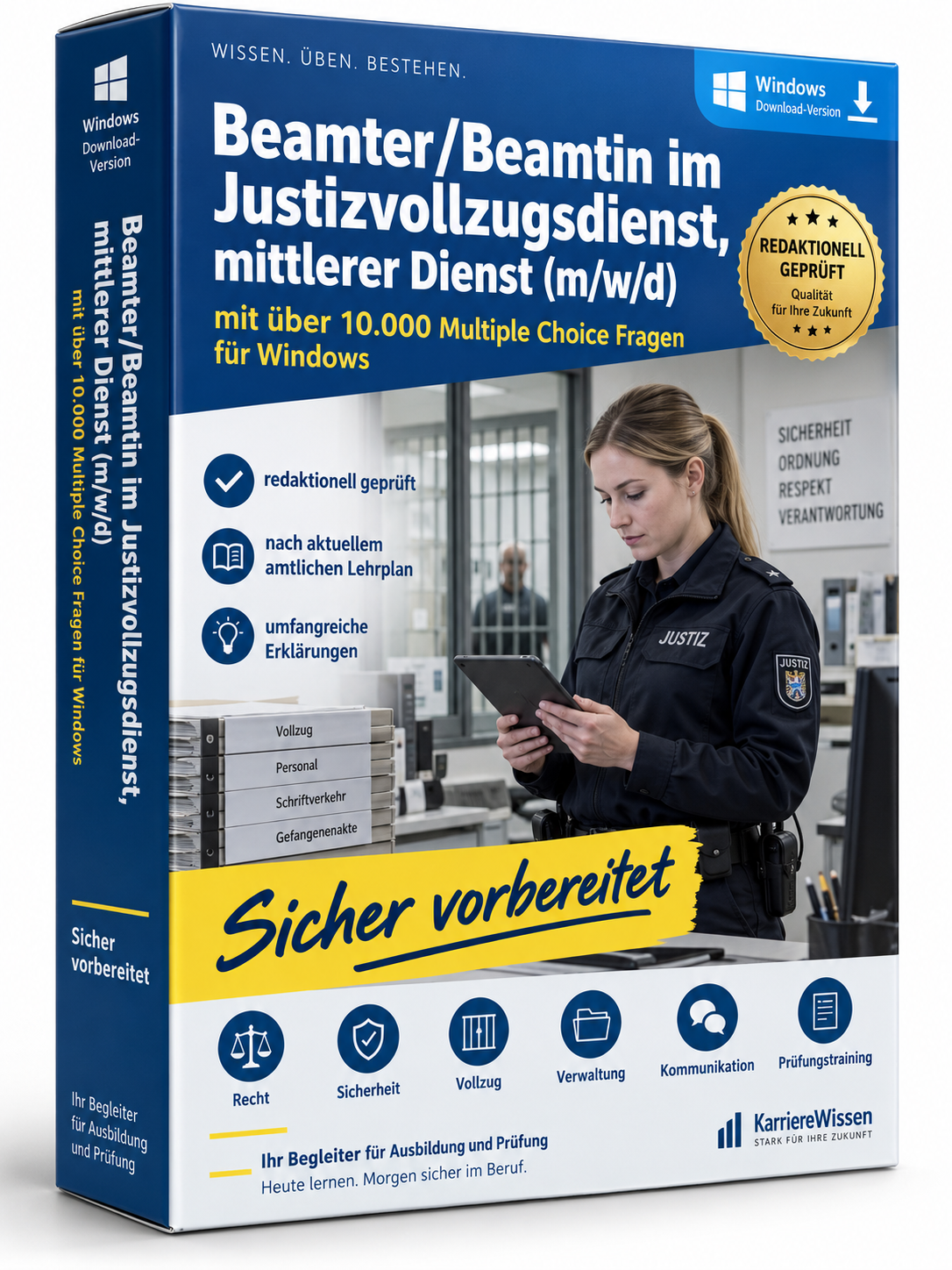 Beamter/Beamtin im Justizvollzugsdienst, mittl. Dienst-Fragenkatalogtrainer – Produktbild 2