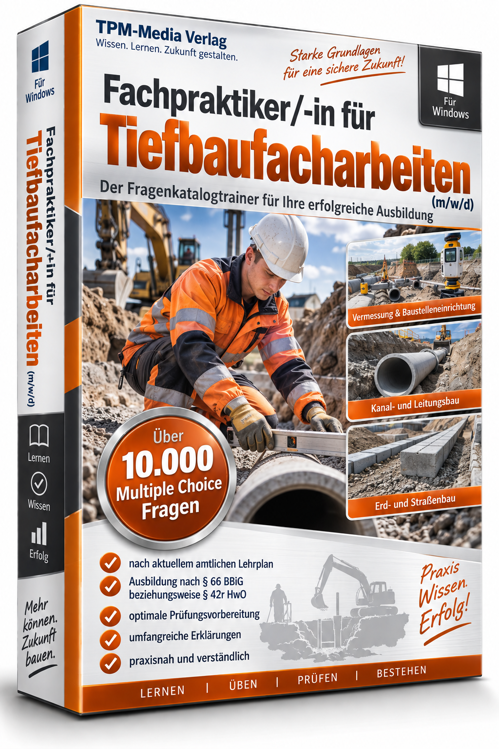 Fachpraktiker/-in für Tiefbaufacharbeiten - Fragenkatalogtrainer - Download WIN – Produktbild 2