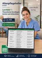 Altenpflegehelfer - Lernfeld 1 gewerbliche Excel-Fragenkatalog Datenbank (Sofort-Download)