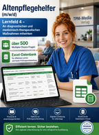 Altenpflegehelfer - Lernfeld 4 gewerbliche Excel-Fragenkatalog Datenbank (Sofort-Download)
