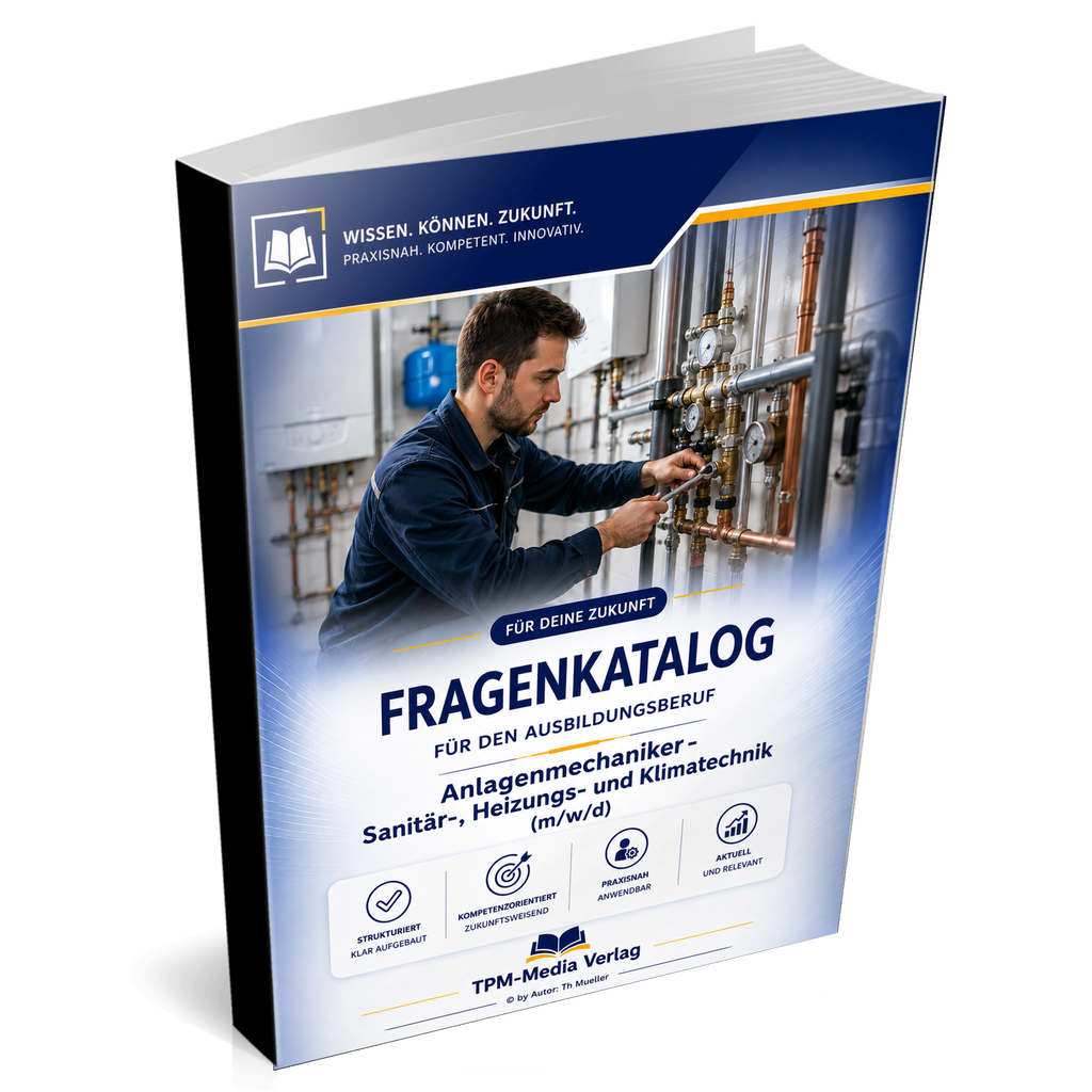Anlagenmechaniker für Sanitär-, Heizungs- und Klimatechnik (m/w/d) Pro Fragenkatalog (Buch-/Printversion) mit über 3100 Lern-/Prüfungsfragen