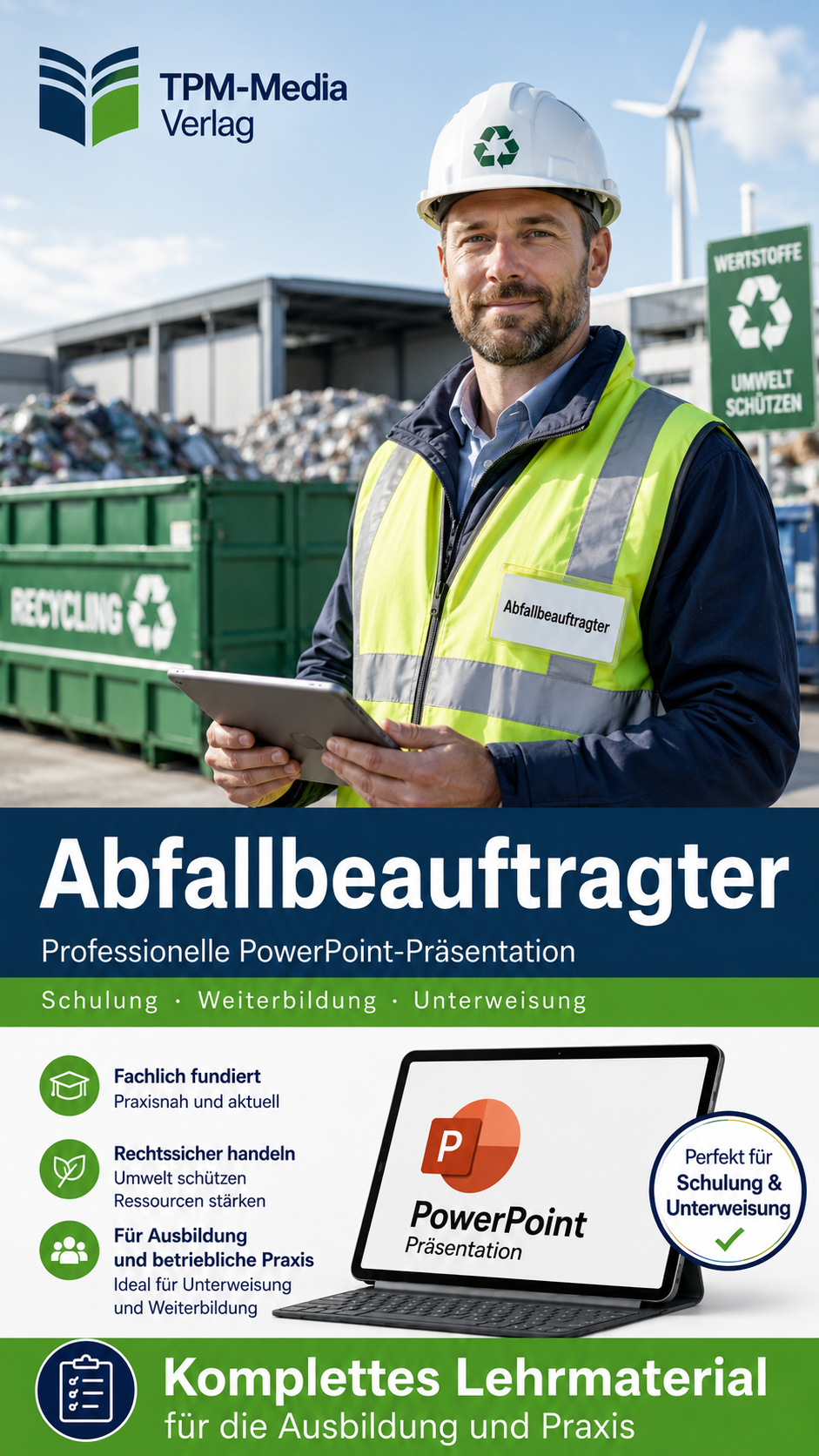 PowerPoint-Abfallbeauftragter-Ausbildung - Kompaktes Komplettpaket für Ihre Ausbildung - TPM-Media Verlag