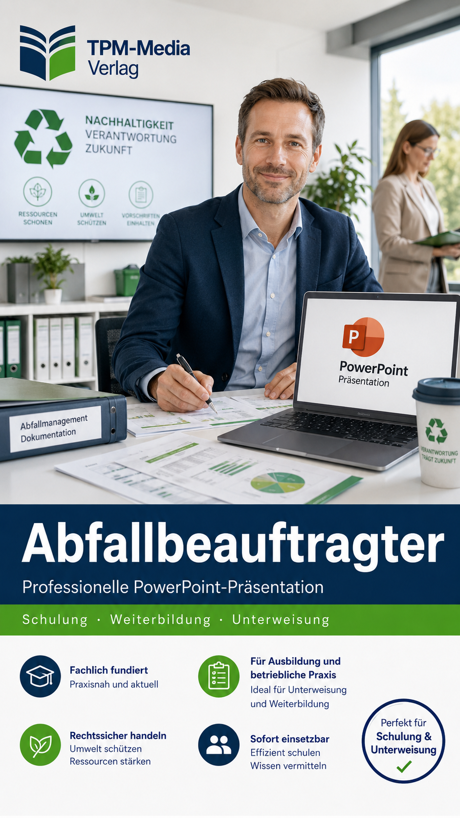 PowerPoint-Abfallbeauftragter-Ausbildung - Kompaktes Komplettpaket für Ihre Ausbildung - TPM-Media Verlag