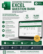 Accounting Technician – Excel Database with 10,200 Learning and Assessment Questions