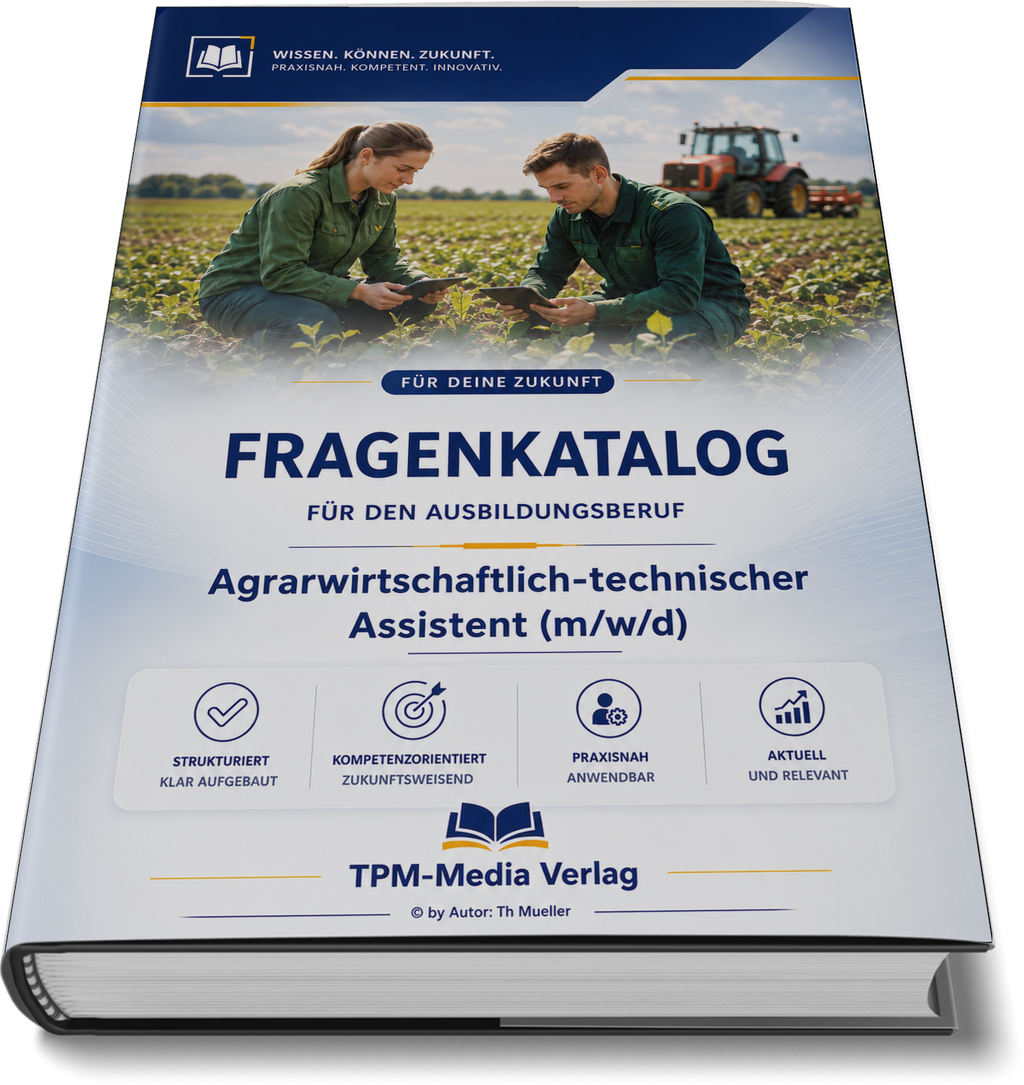 Agrarwirtschaftlich-technische/r Assistent/-in (m/w/d) Fragenkatalog (Buch-/Printversion) mit über 3000 Lernfragen