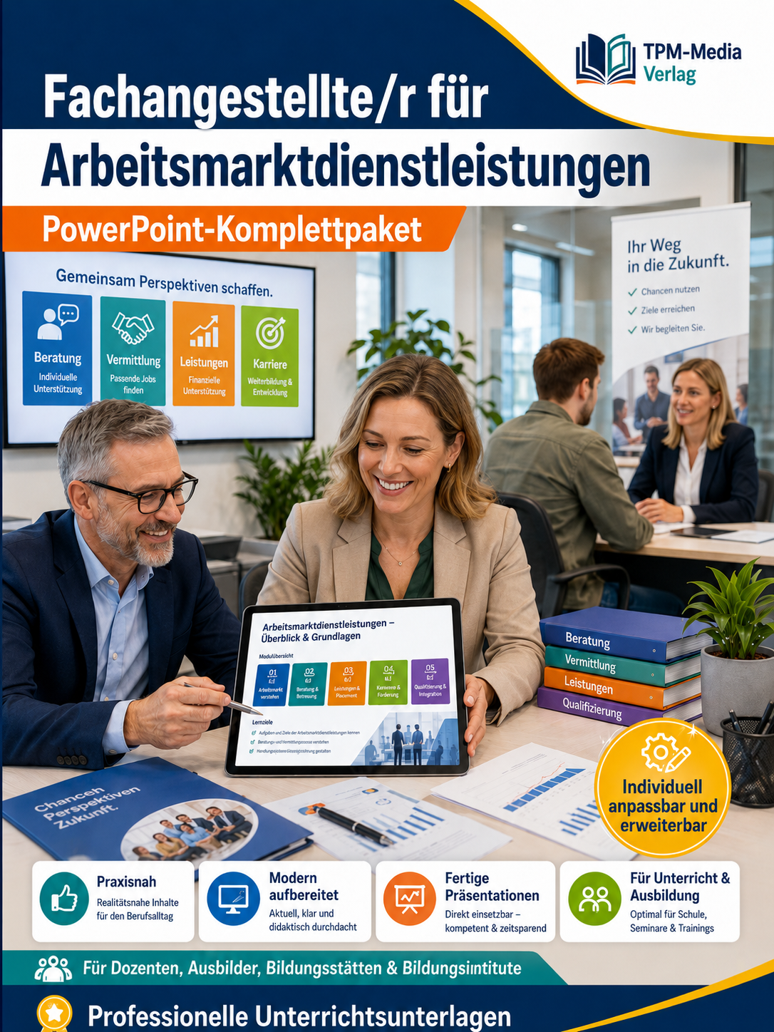 PowerPoint-Komplettpaket für die Ausbildung zur Fachangestellte für Arbeitsmarktdienstleistungen