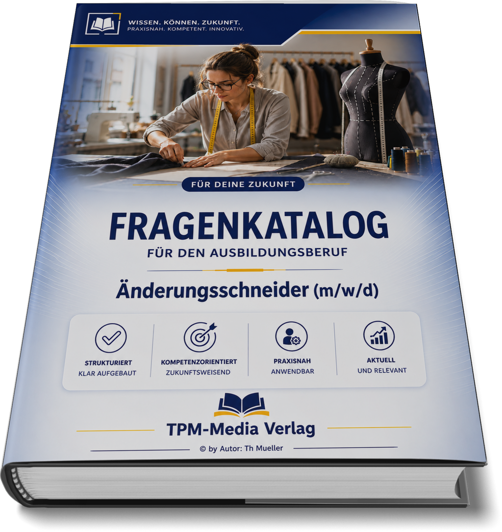 Änderungsschneider/-in (m/w/d) Fragenkatalog (Buch-/Printversion) mit über 3000 Lernfragen