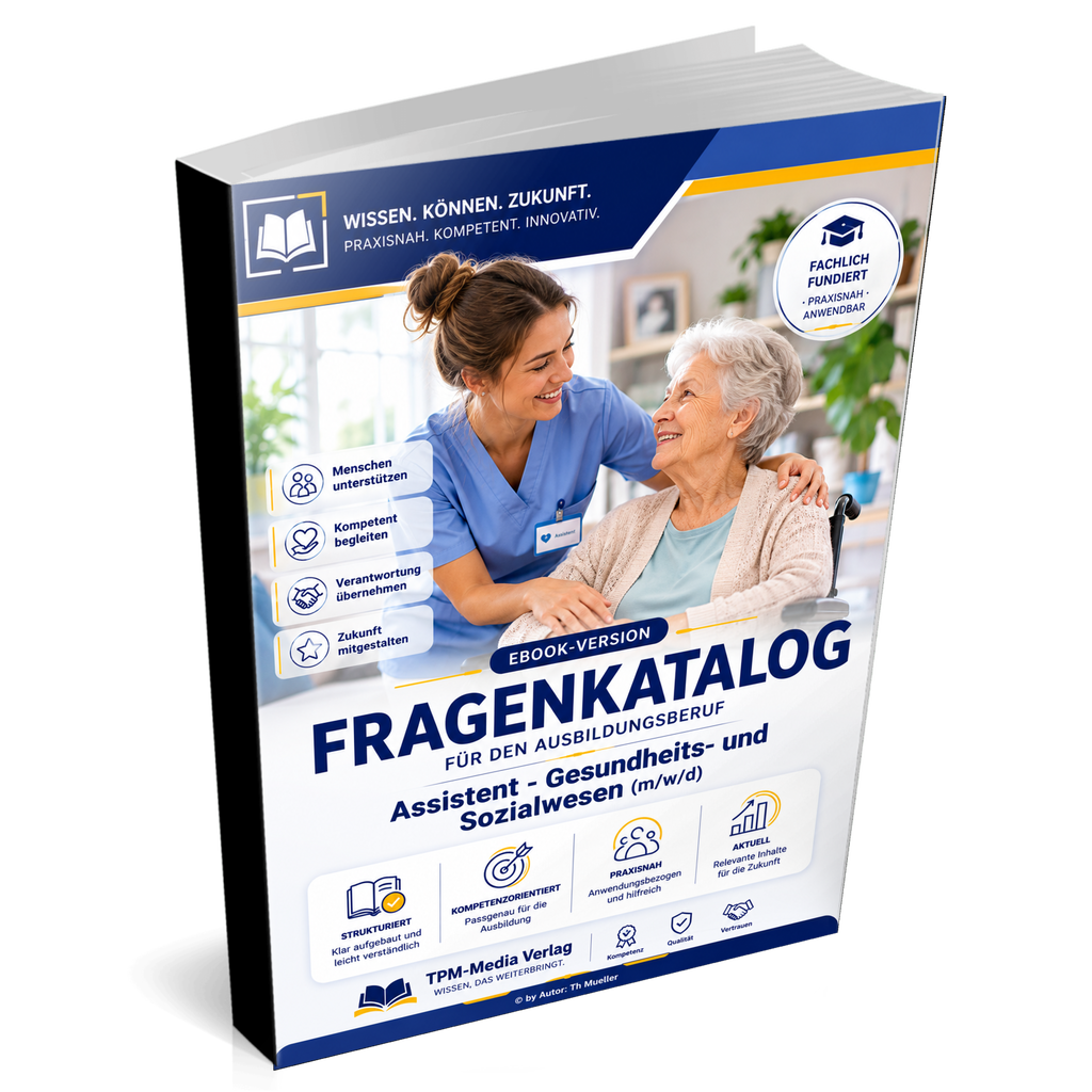Assistent für Gesundheits- und Sozialwesen (m/w/d) Pro Fragenkatalog (Buch-/Printversion) mit über 3200 Lern-/Prüfungsfragen