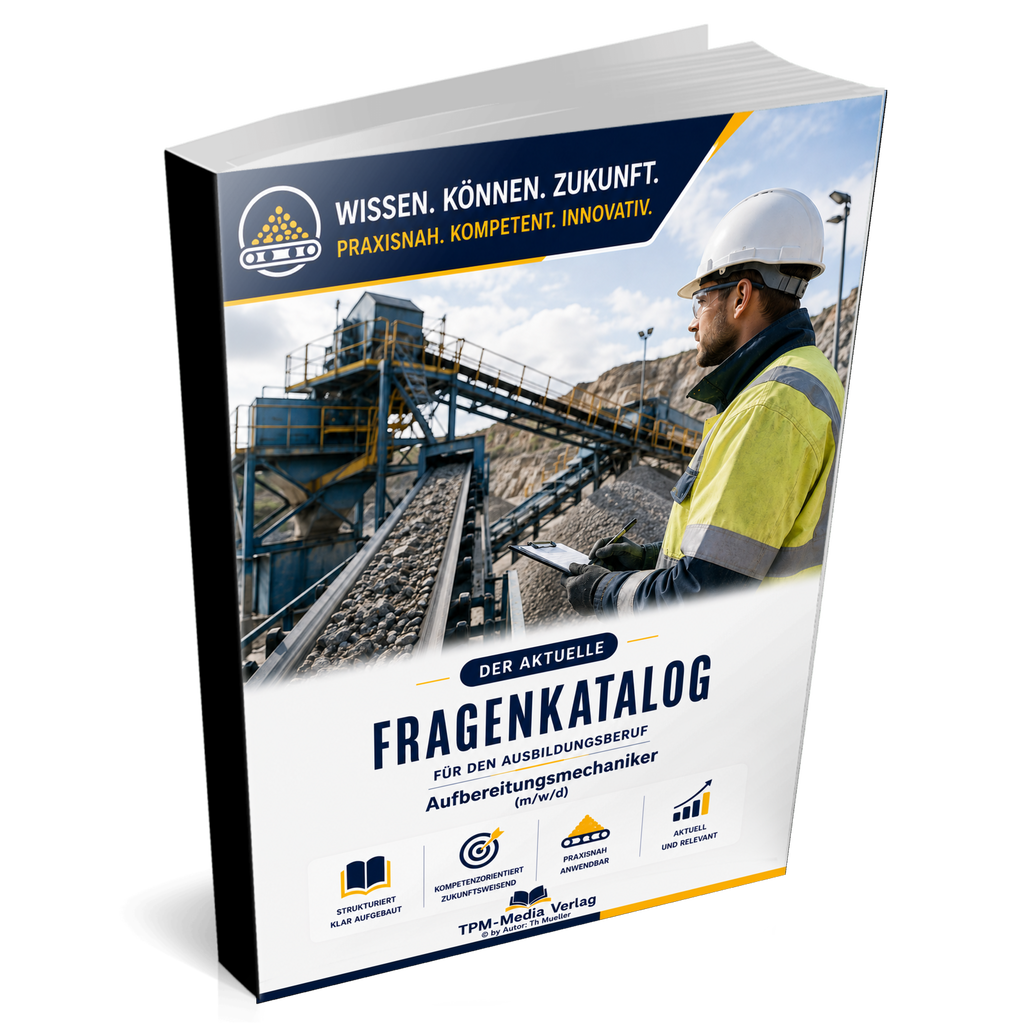 Aufbereitungsmechaniker (m/w/d) Pro Fragenkatalog (Buch-/Printversion) mit über 3000 Lern-/Prüfungsfragen