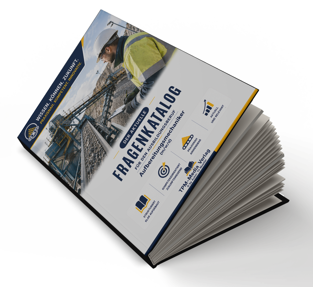 Aufbereitungsmechaniker (m/w/d) Pro Fragenkatalog (Buch-/Printversion) mit über 3000 Lern-/Prüfungsfragen