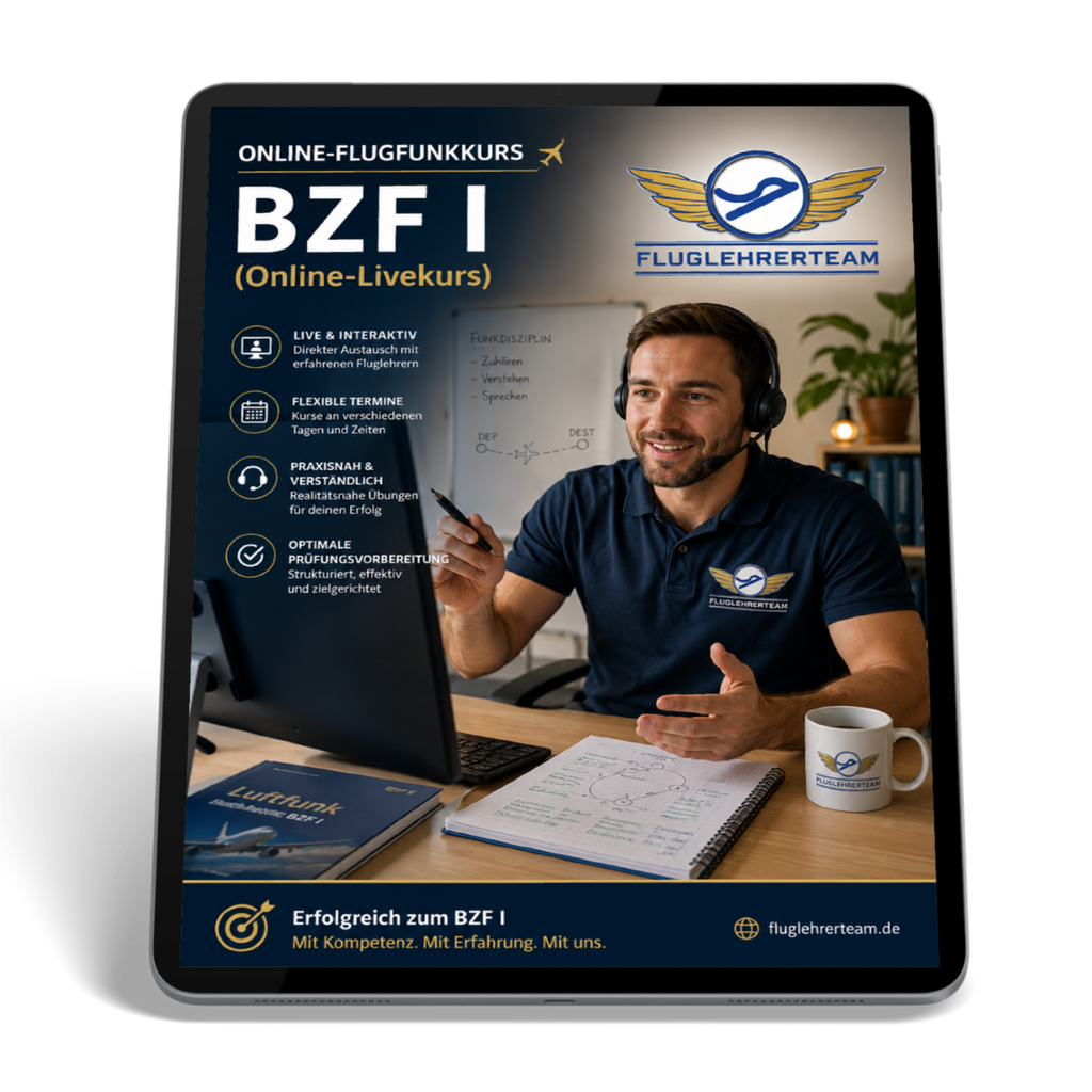 Online Flugfunkkurs BZF I von Fluglehrerteam