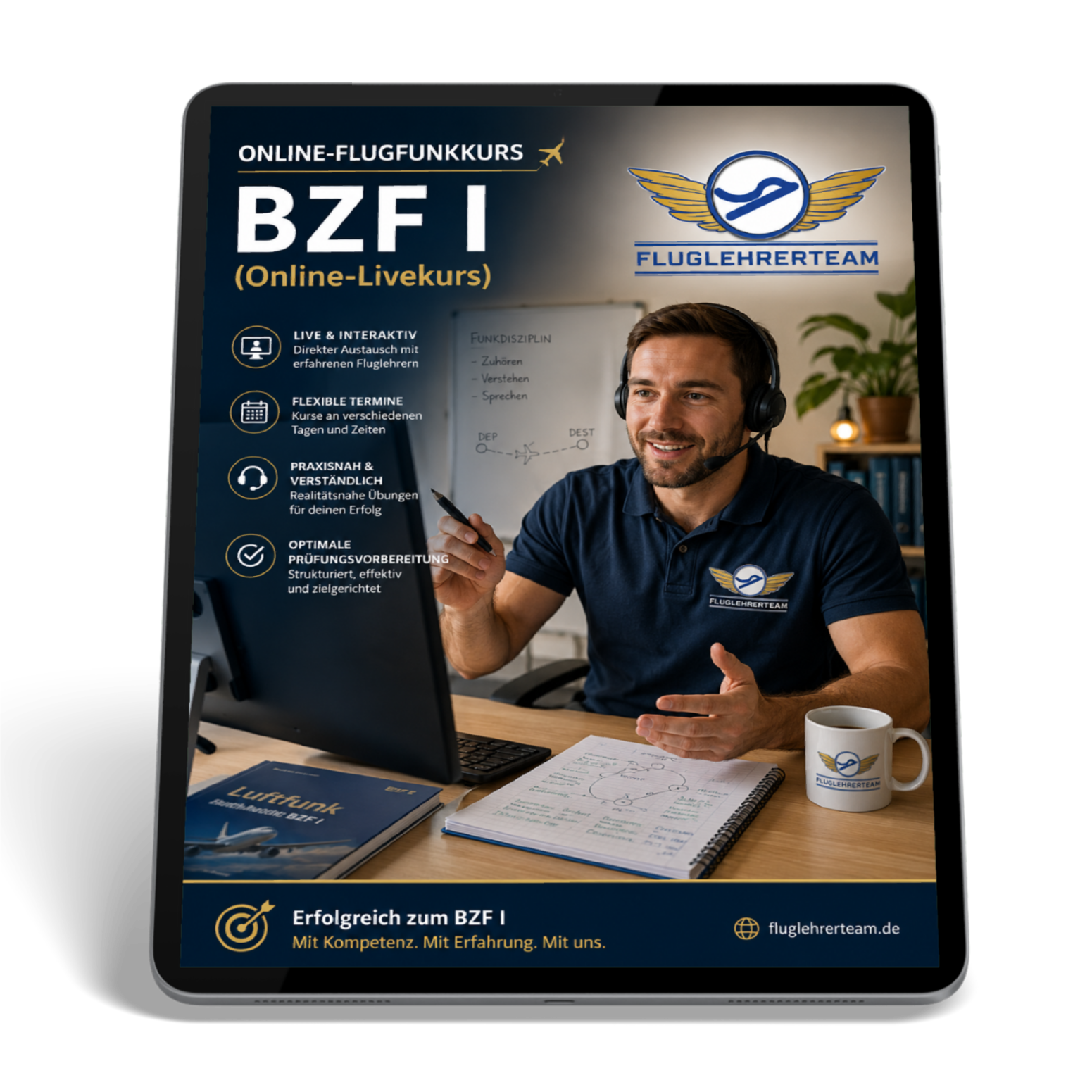Online Flugfunkkurs BZF I von Fluglehrerteam