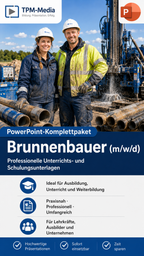 PowerPoint-Komplettpaket - Ausbildung zum Brunnenbauer (m/w/d) - TPM-Media Verlag