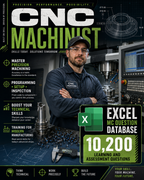CNC Machinist – Excel Database with 10.200 Learning and Assessment Questions