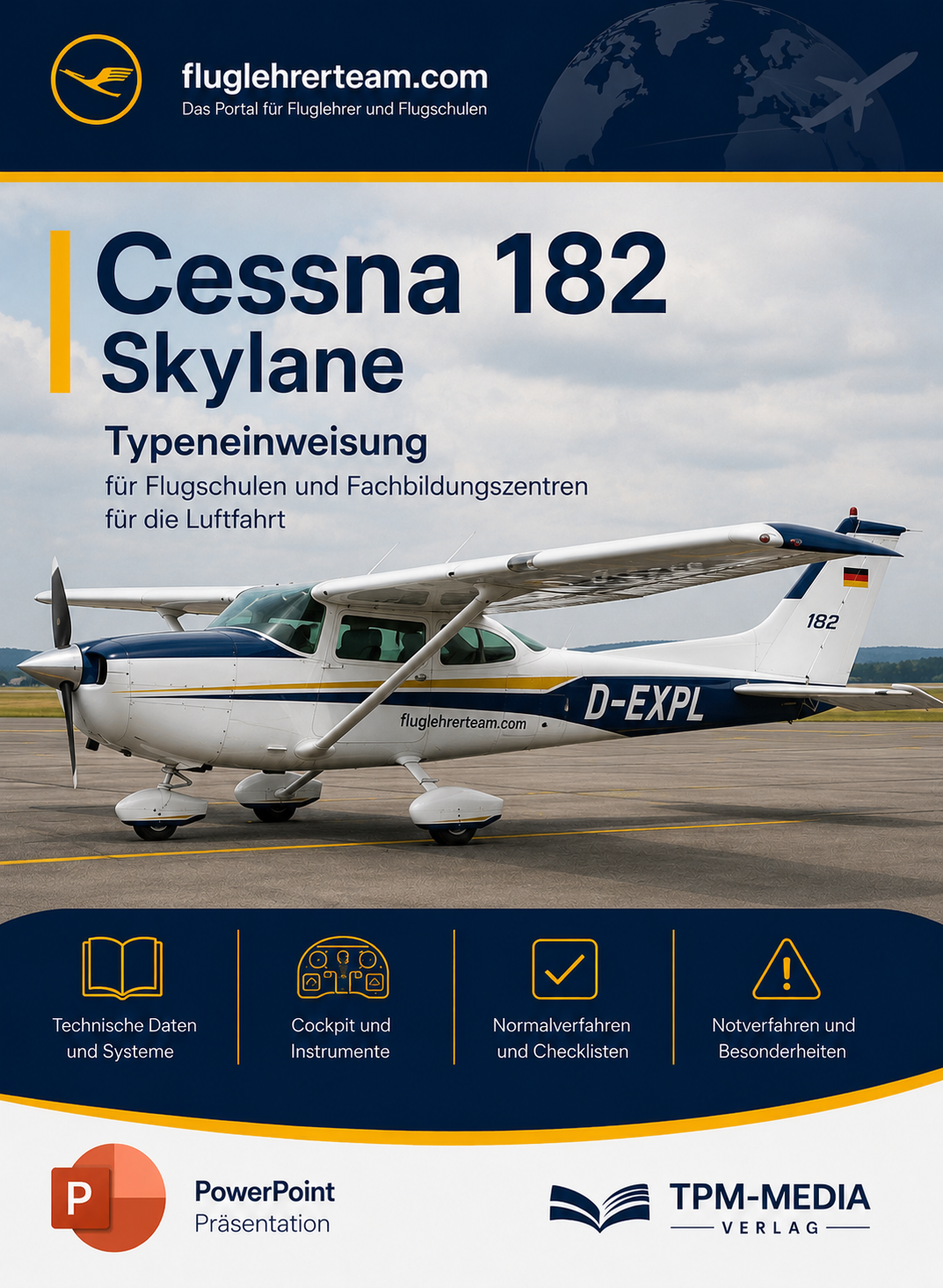 PowerPoint-Komplettpaket für die Typeneinweisung auf die Cessna 182 Skylane