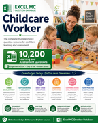 Childcare Worker – Excel Database with 10.200 Learning and Assessment Questions