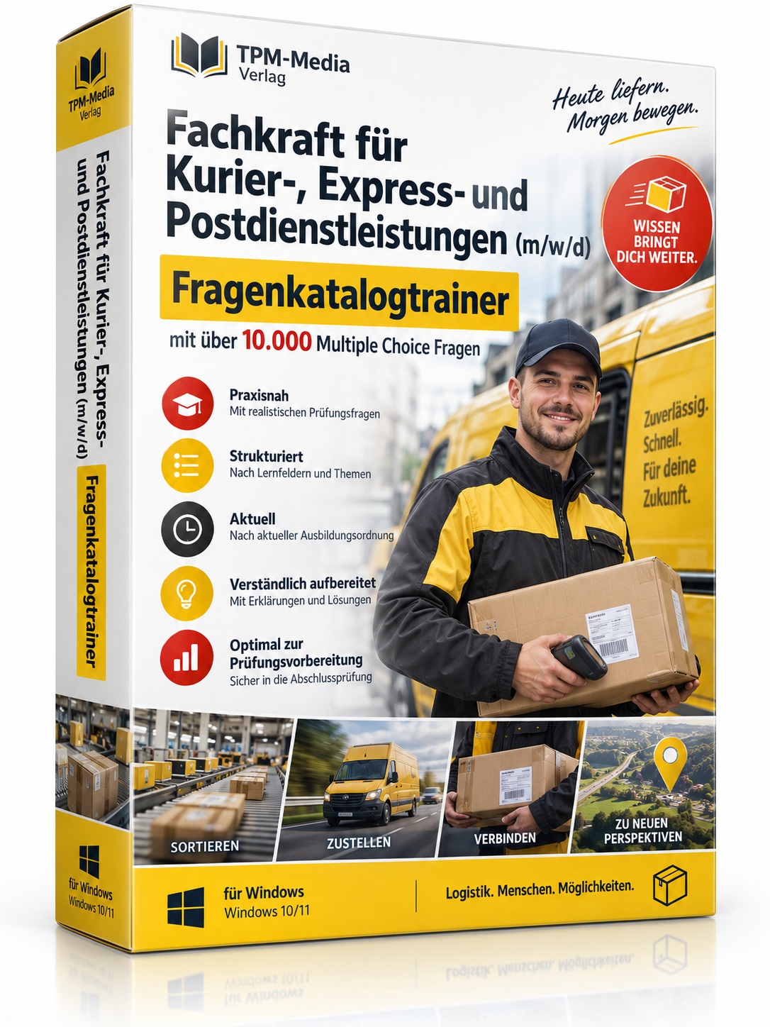 Fachkraft für Kurier-, Express- und Postdienstleistungen - Fragenkatalogtrainer mit über 10.000 Lernfragen Download (WIN)
