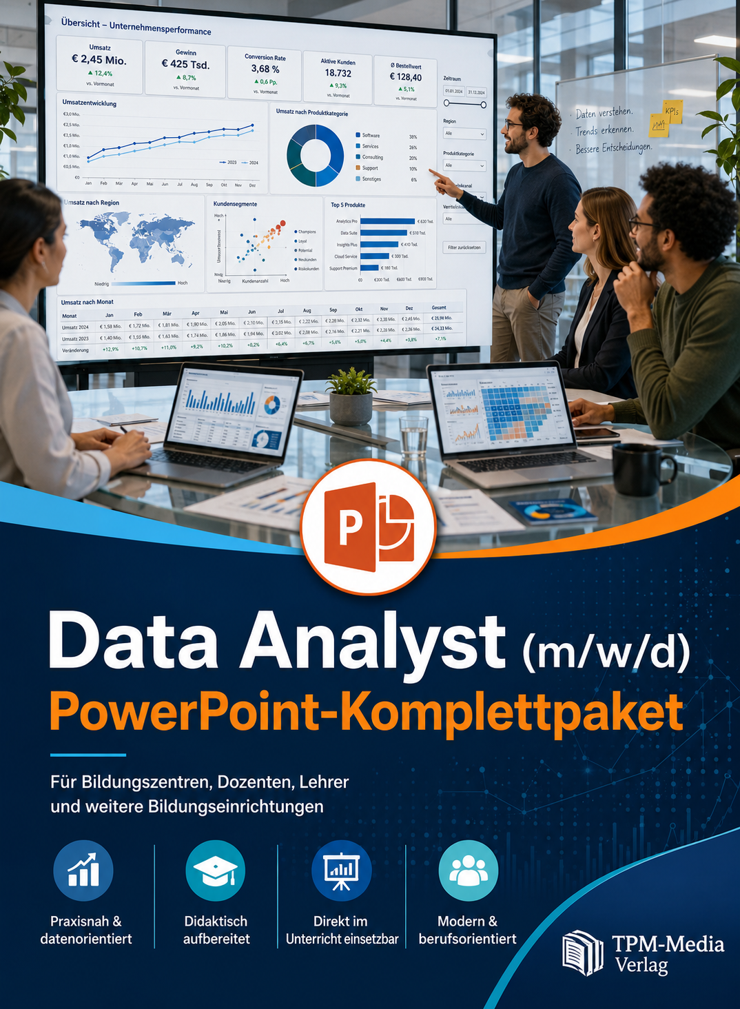 PowerPoint-Komplettpaket für die Ausbildung zum Data Analyst (m/w/d)