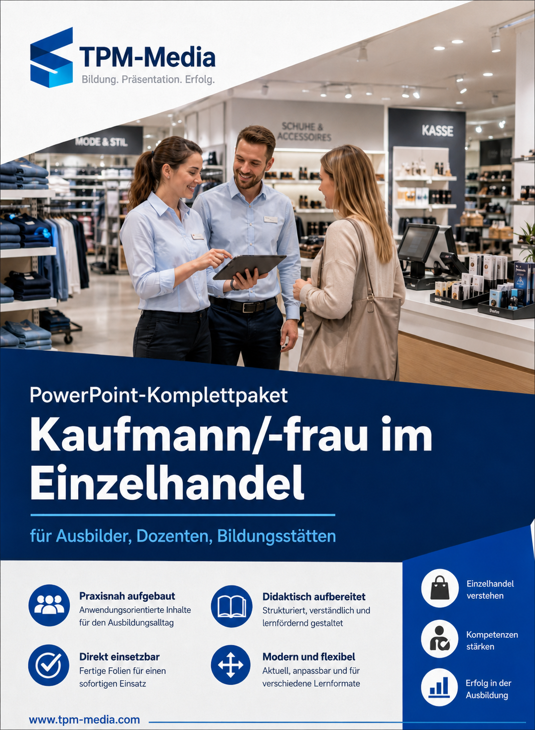 PowerPoint-Komplettpaket für die Ausbildung zum Kaufmann im Einzelhandel / Kauffrau im Einzelhandel