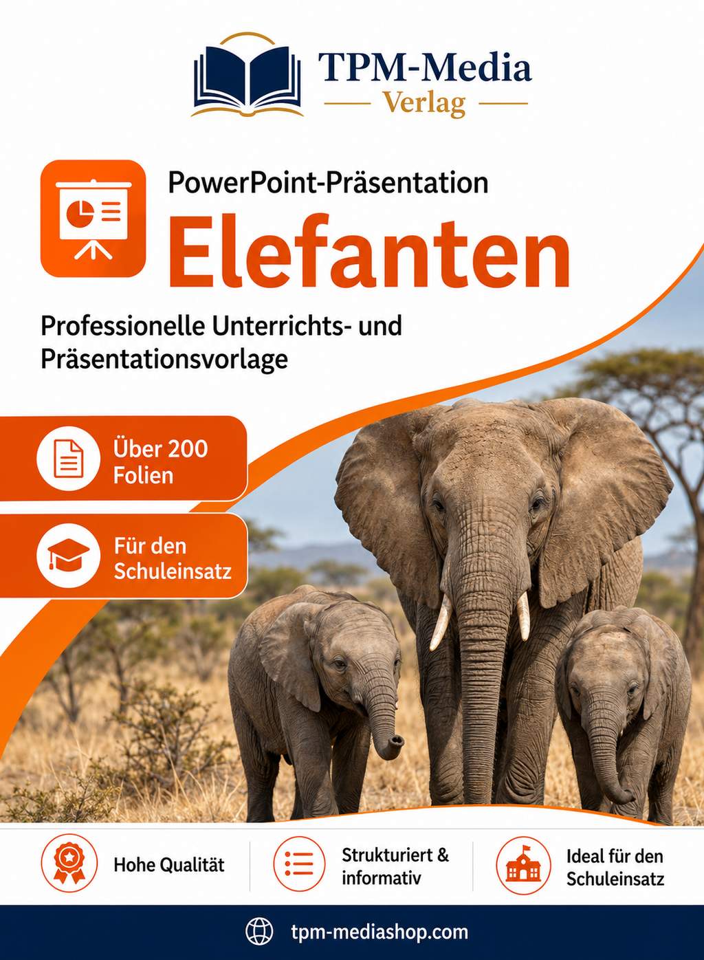 Elefanten PowerPoint Präsentation Schule - Download-Version für den Schuleinsatz