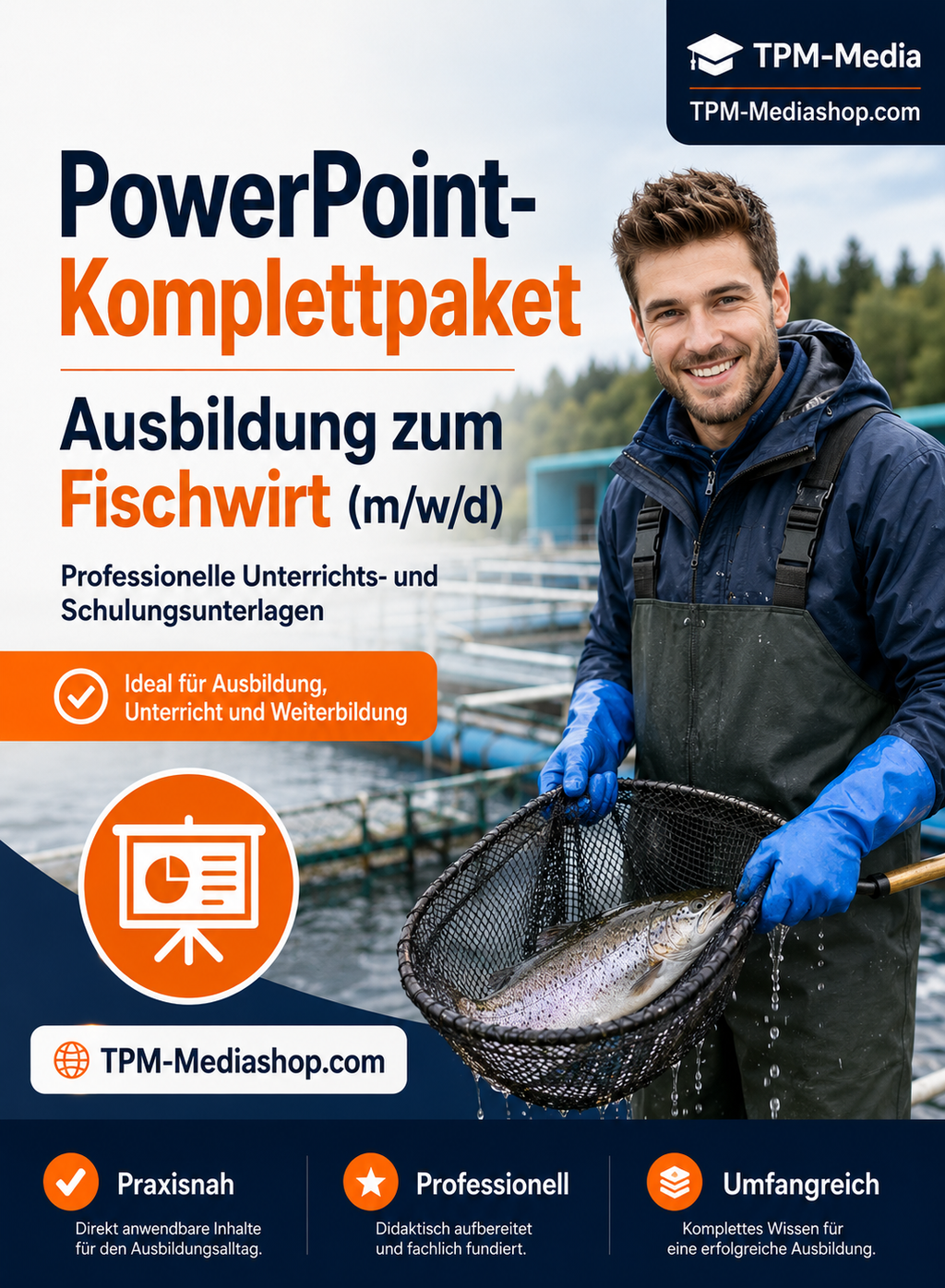 PowerPoint-Komplettpaket - Ausbildung zum Fischwirt (m/w/d)