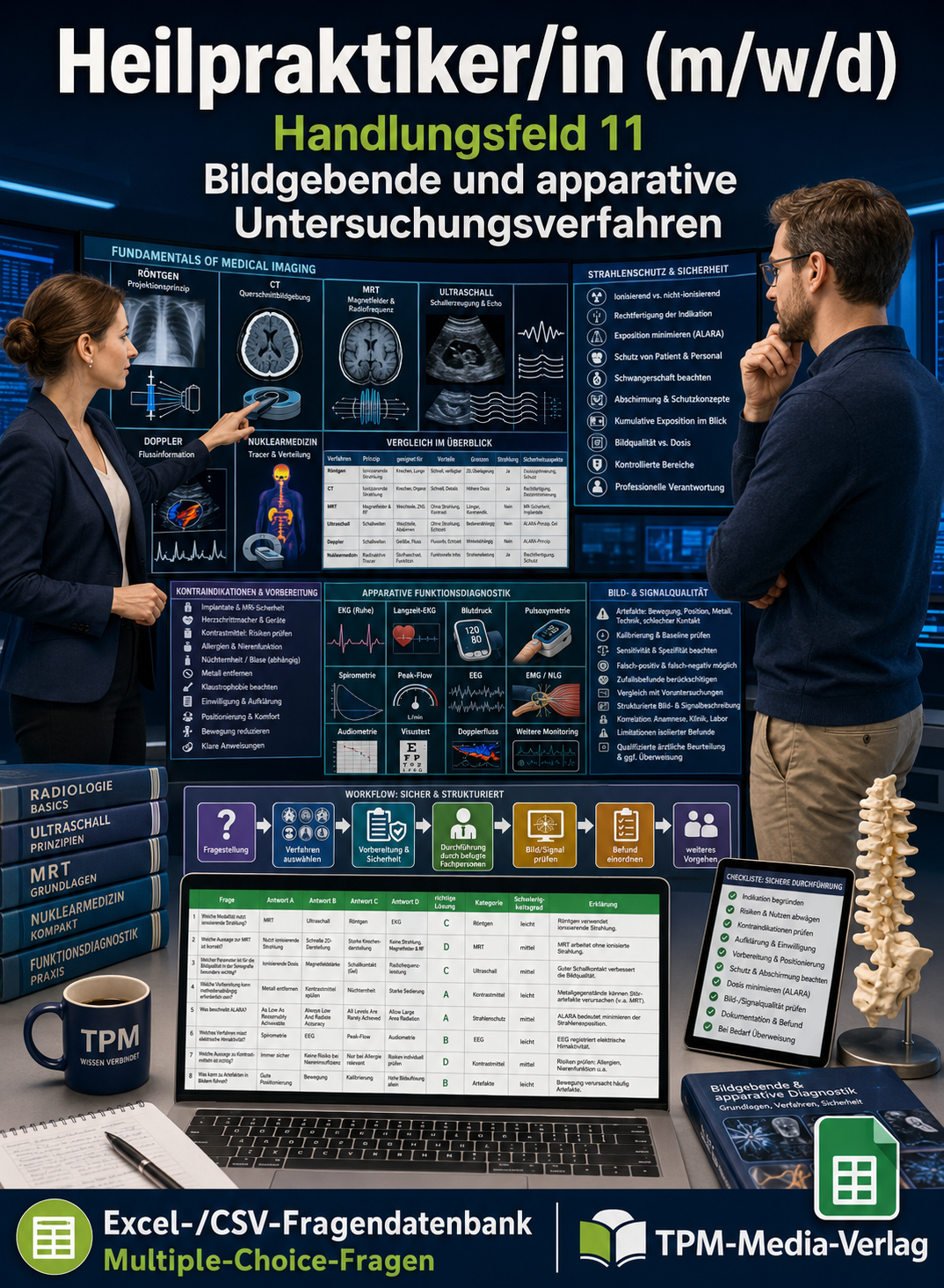 Heilpraktiker - Handlungsfeld 11 gewerbliche Excel-Fragenkatalog Datenbank (Sofort-Downlod)