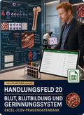 Heilpraktiker - Handlungsfeld 20 gewerbliche Excel-Fragenkatalog Datenbank (Sofort-Download)