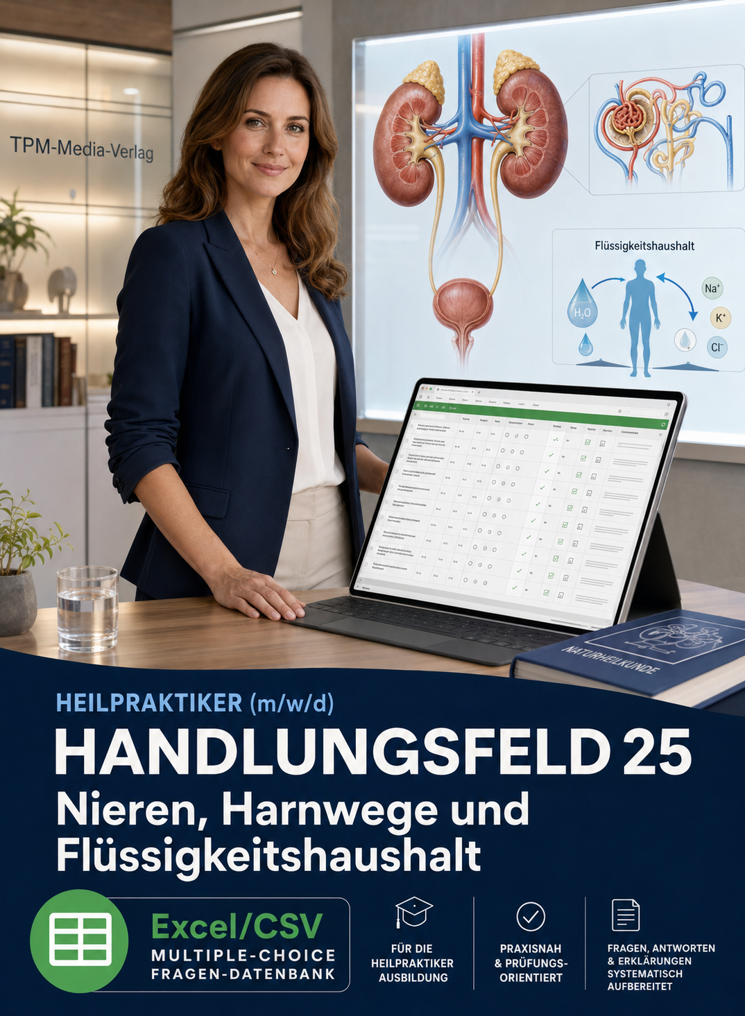 Heilpraktiker - Handlungsfeld 25 gewerbliche Excel-Fragenkatalog Datenbank (Sofort-Download)