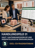 Heilpraktiker - Handlungsfeld 31 gewerbliche Excel-Fragenkatalog Datenbank (Sofort-Download)