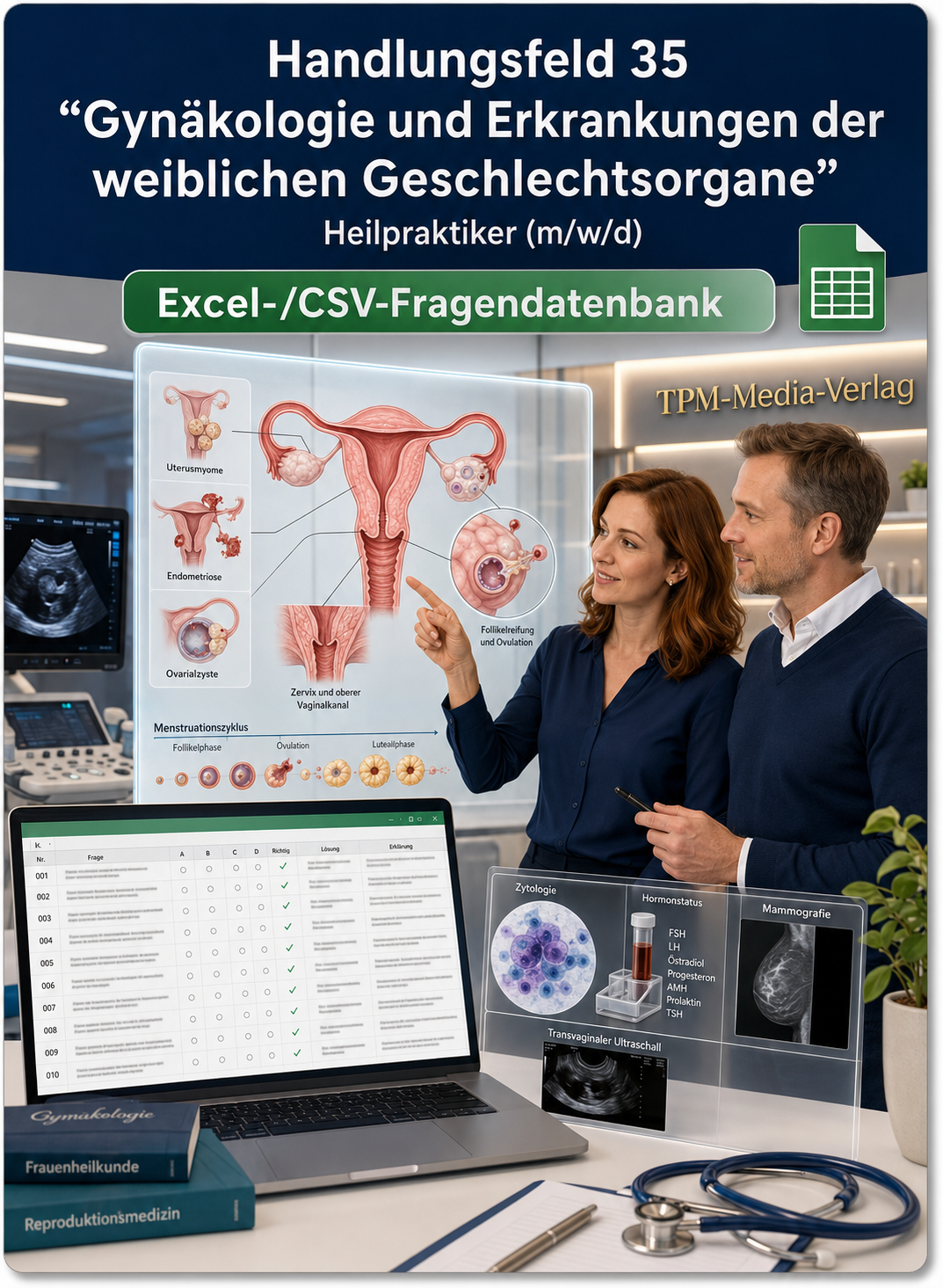 Heilpraktiker - Handlungsfeld 35 gewerbliche Excel-Fragenkatalog Datenbank (Sofort-Download)