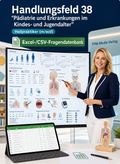Heilpraktiker - Handlungsfeld 38 gewerbliche Excel-Fragenkatalog Datenbank (Sofort-Download)