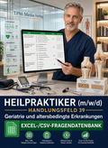 Heilpraktiker - Handlungsfeld 39 gewerbliche Excel-Fragenkatalog Datenbank (Sofort-Download)