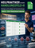 Heilpraktiker - Handlungsfeld 41 gewerbliche Excel-Fragenkatalog Datenbank (Sofort-Download)