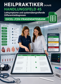 Heilpraktiker - Handlungsfeld 45 gewerbliche Excel-Fragenkatalog Datenbank (Sofort-Download)