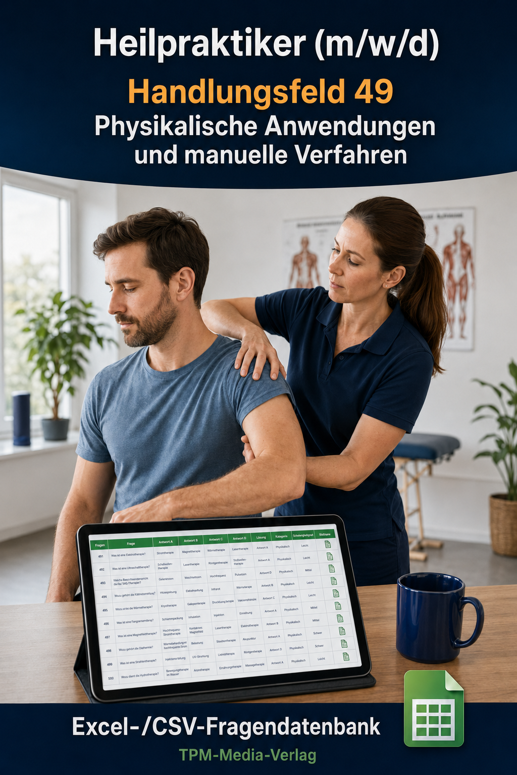 Heilpraktiker - Handlungsfeld 49 gewerbliche Excel-Fragenkatalog Datenbank (Sofort-Download)