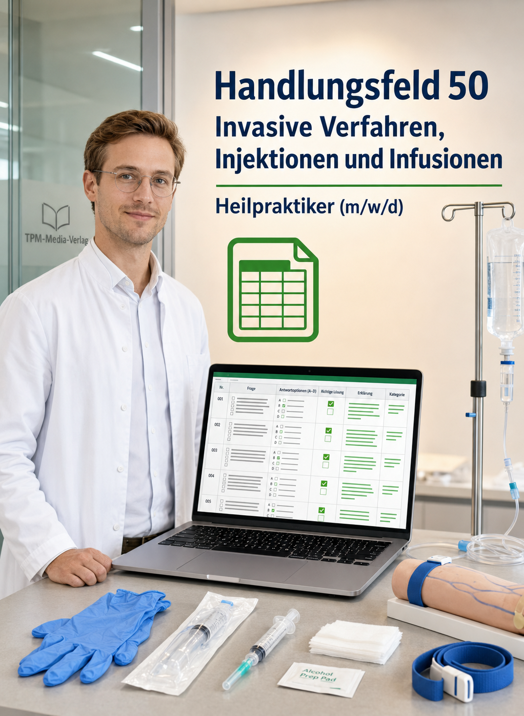 Heilpraktiker - Handlungsfeld 50 gewerbliche Excel-Fragenkatalog Datenbank (Sofort-Download)