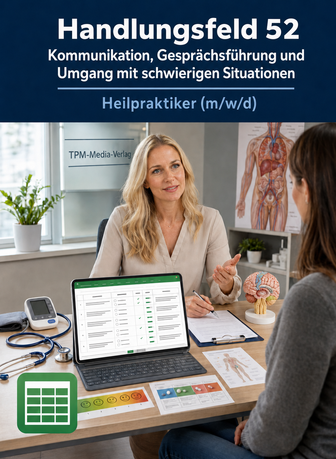 Heilpraktiker - Handlungsfeld 52 gewerbliche Excel-Fragenkatalog Datenbank (Sofort-Download)