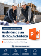 PowerPoint-Komplettpaket - Ausbildung zum Hochbaufacharbeiter (m/w/d)