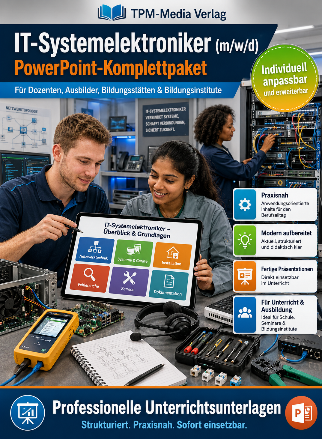 PowerPoint-Komplettpaket für die Ausbildung zum IT-Systemelektroniker (m/w/d)