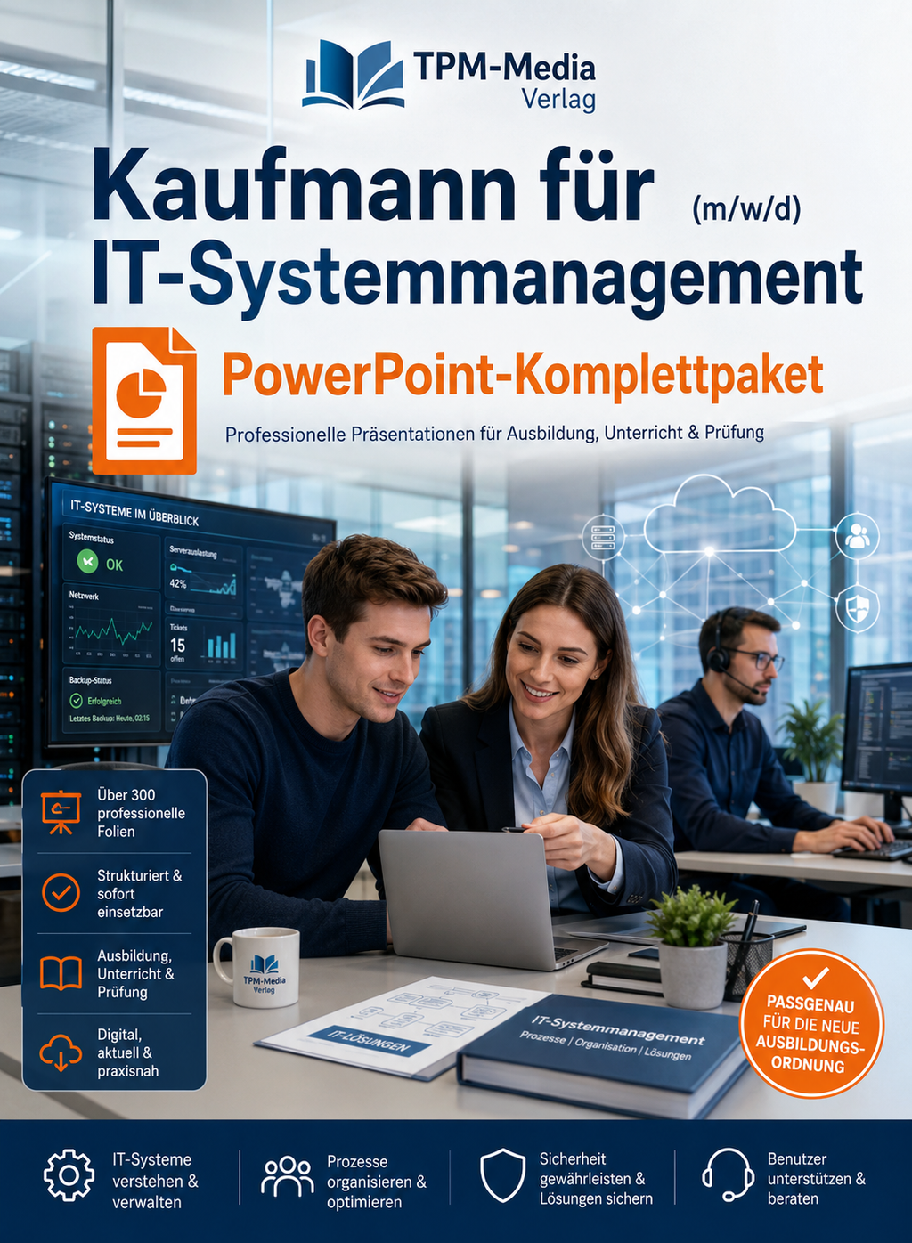 PowerPoint-Komplettpaket für die Ausbildung zum Kaufmann für IT-Systemmanagement (m/w/d)