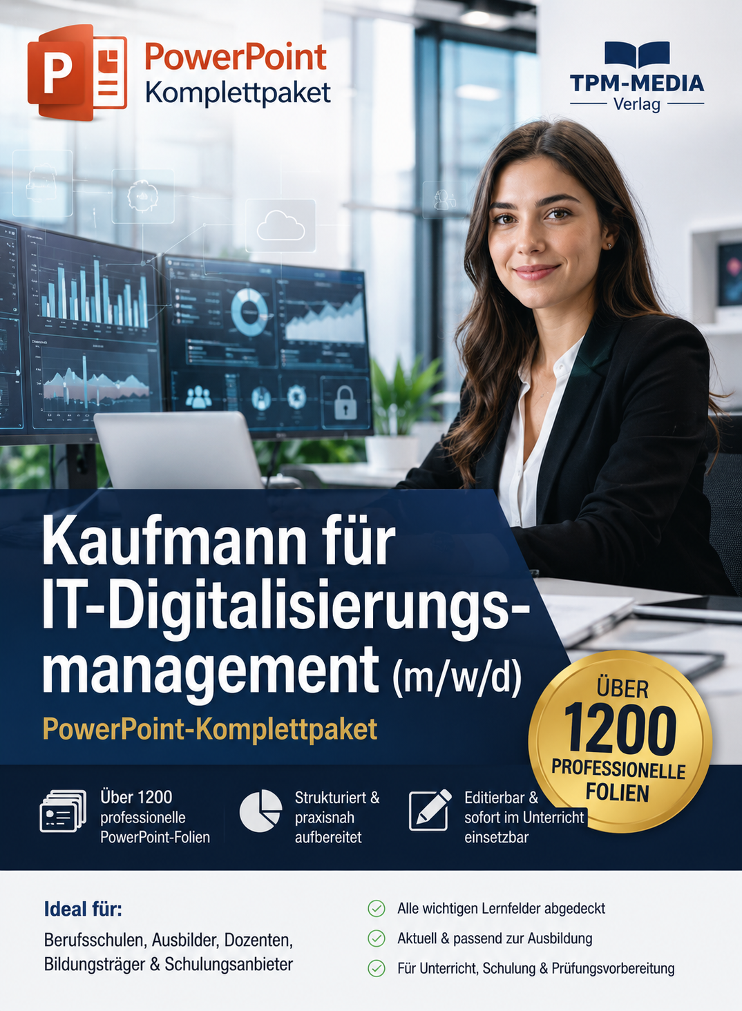 PowerPoint-Komplettpaket für die Ausbildung zum Kaufmann für Digitalisierungsmanagement (m/w/d)