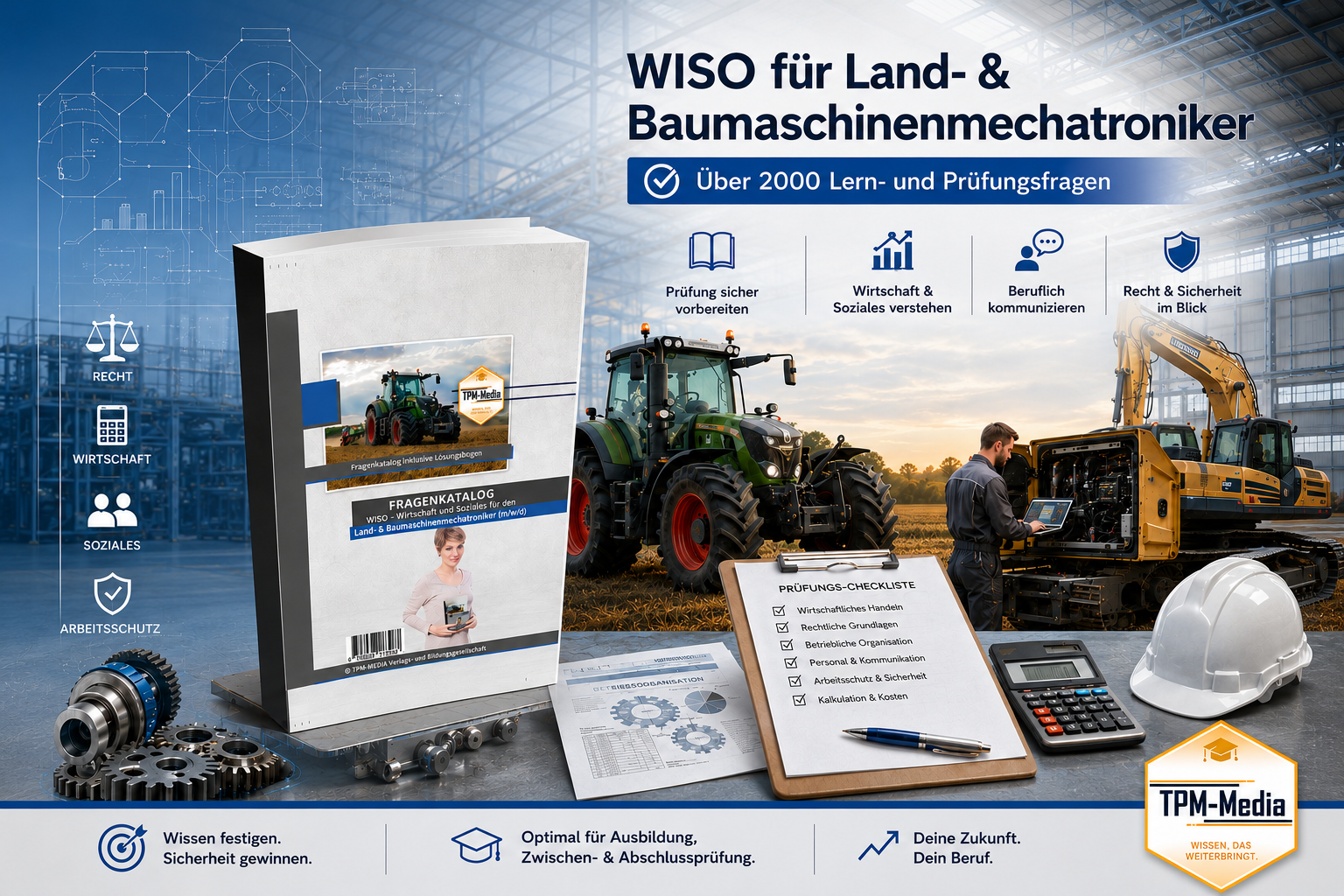 Land- & Baumaschinenmechatroniker Fragenkatalog WISO - Ausbildung Buch-Printversion - TPM-Media Verlag