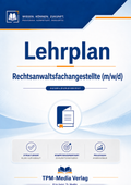 Lehrplan Rechtsanwaltsfachangestellte (m/w/d) eBook (Download-Version)